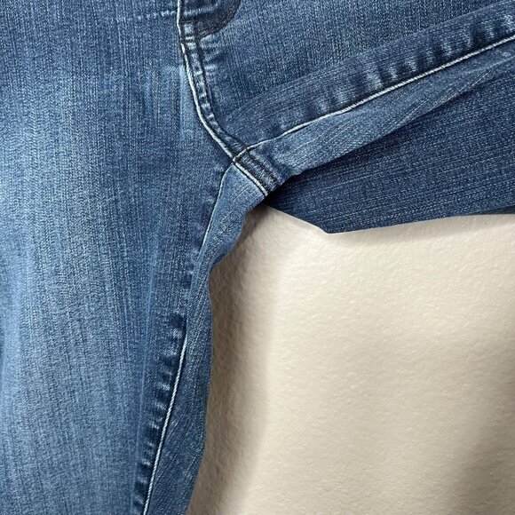 Maurices Womens Bootcut Midrise Dark Wash Blue Denim Jeans Size 8L - Picture 9 of 12